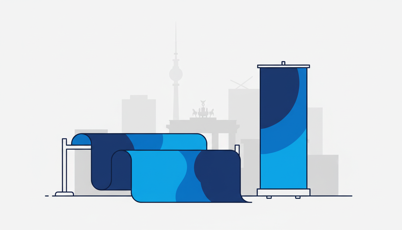 Banner drucken & Roll-up Ständer Berlin – Der komplette Leitfaden für Berliner Unternehmen